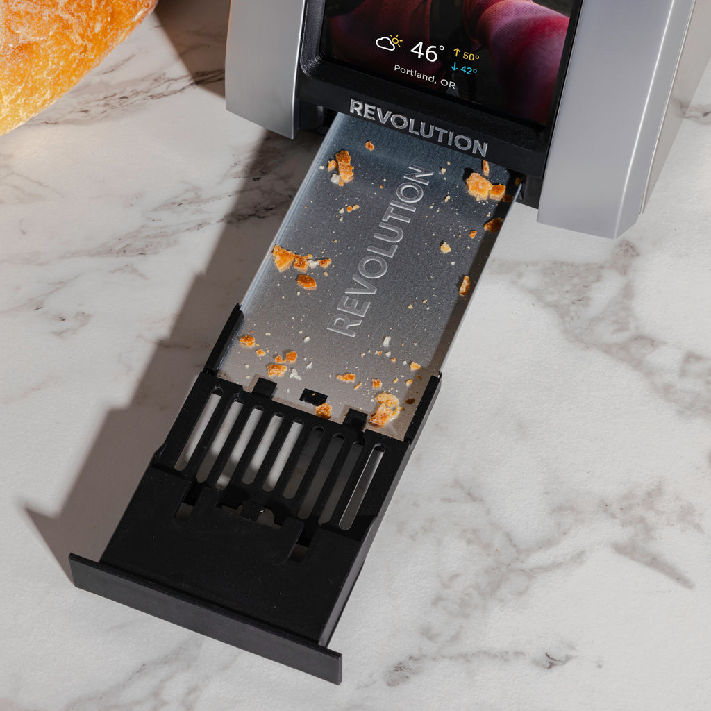 R180 Revolution Torradeira Inox Com Touch + Prensa de torradas Aço Inoxidável