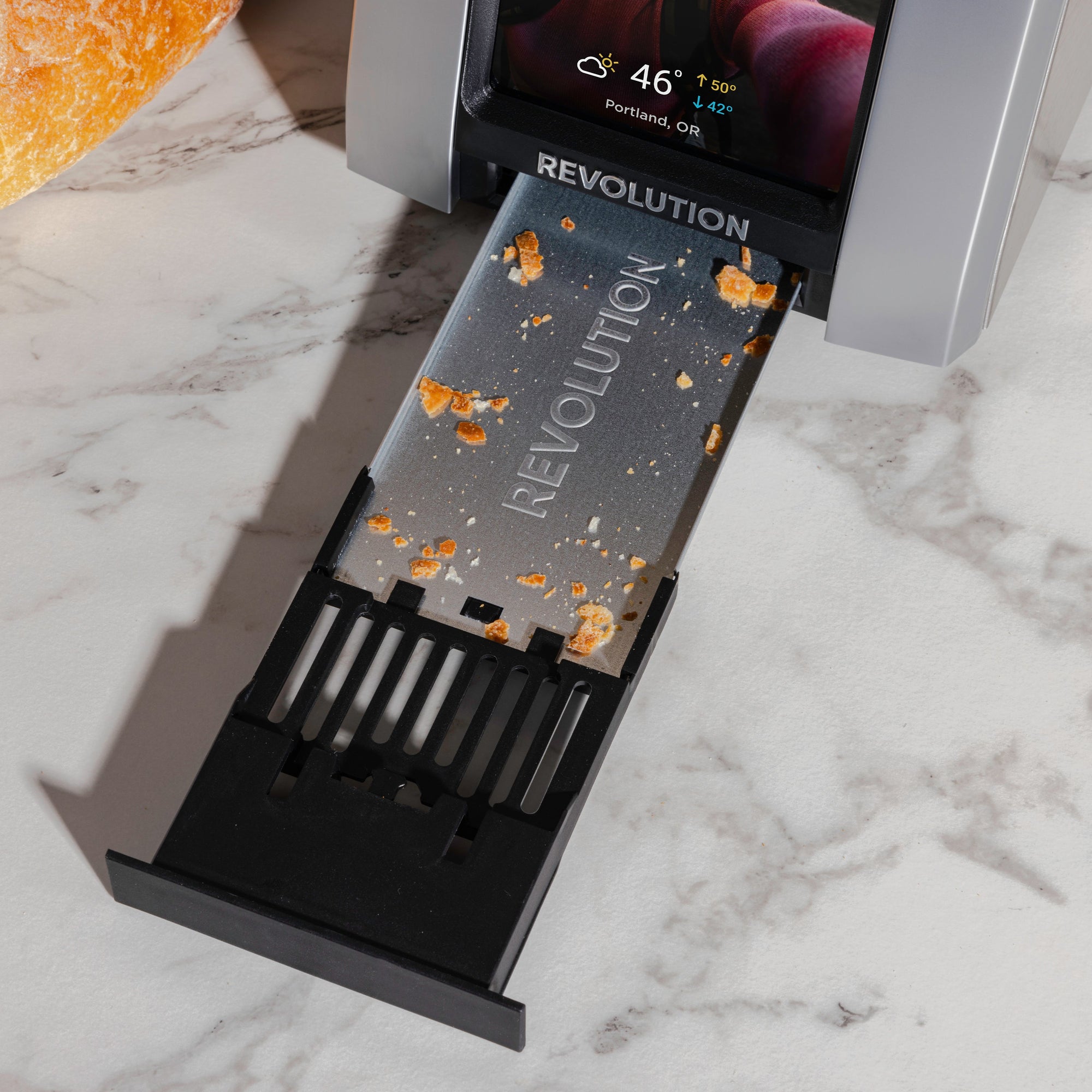 R180 Revolution Torradeira Inox Com Touch + Prensa de torradas Aço Inoxidável